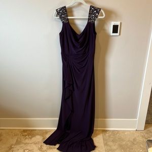 Size 10 formal purple gown, worn only once